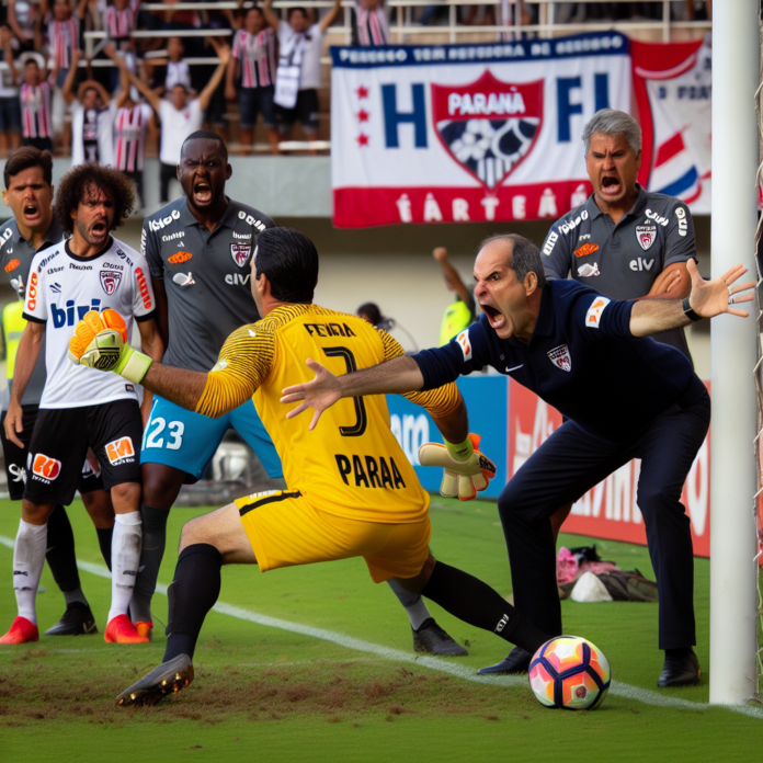 Argel defende goleiro após falha em rebote na derrota do Paraná