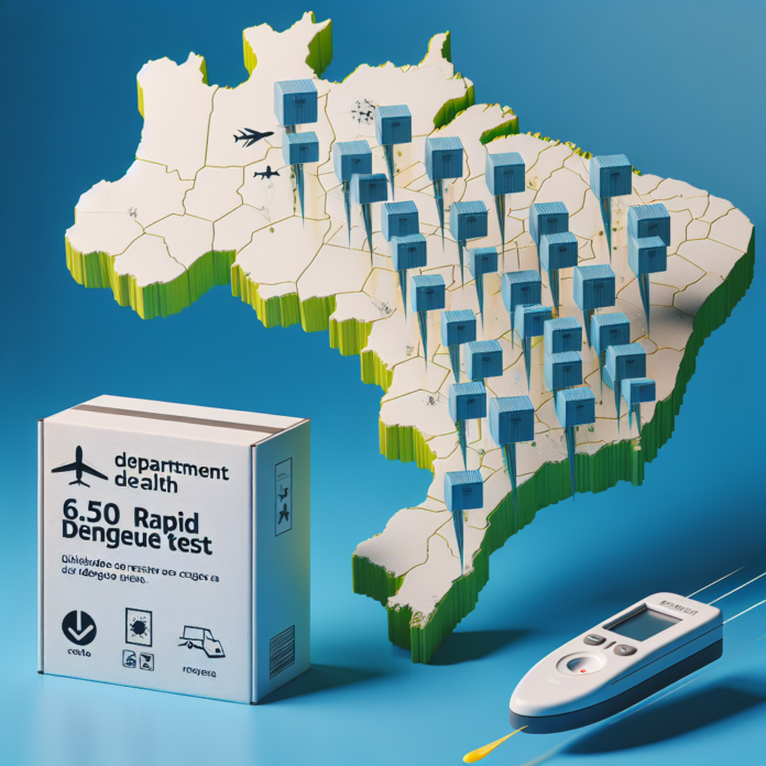 Ministério da Saúde distribui 6,5 milhões de testes rápidos de dengue em todo o Brasil