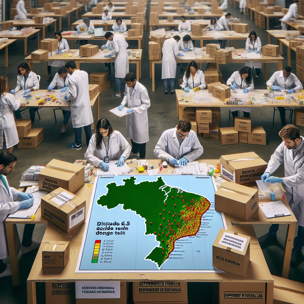 Ministério da Saúde distribui 6,5 milhões de testes rápidos de dengue em todo o Brasil
