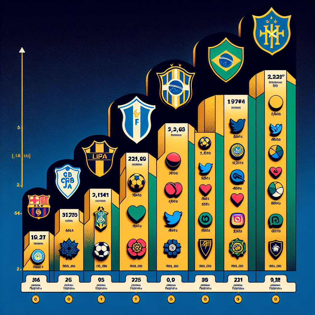 Os 10 clubes do Brasil com maior número de seguidores nas redes sociais